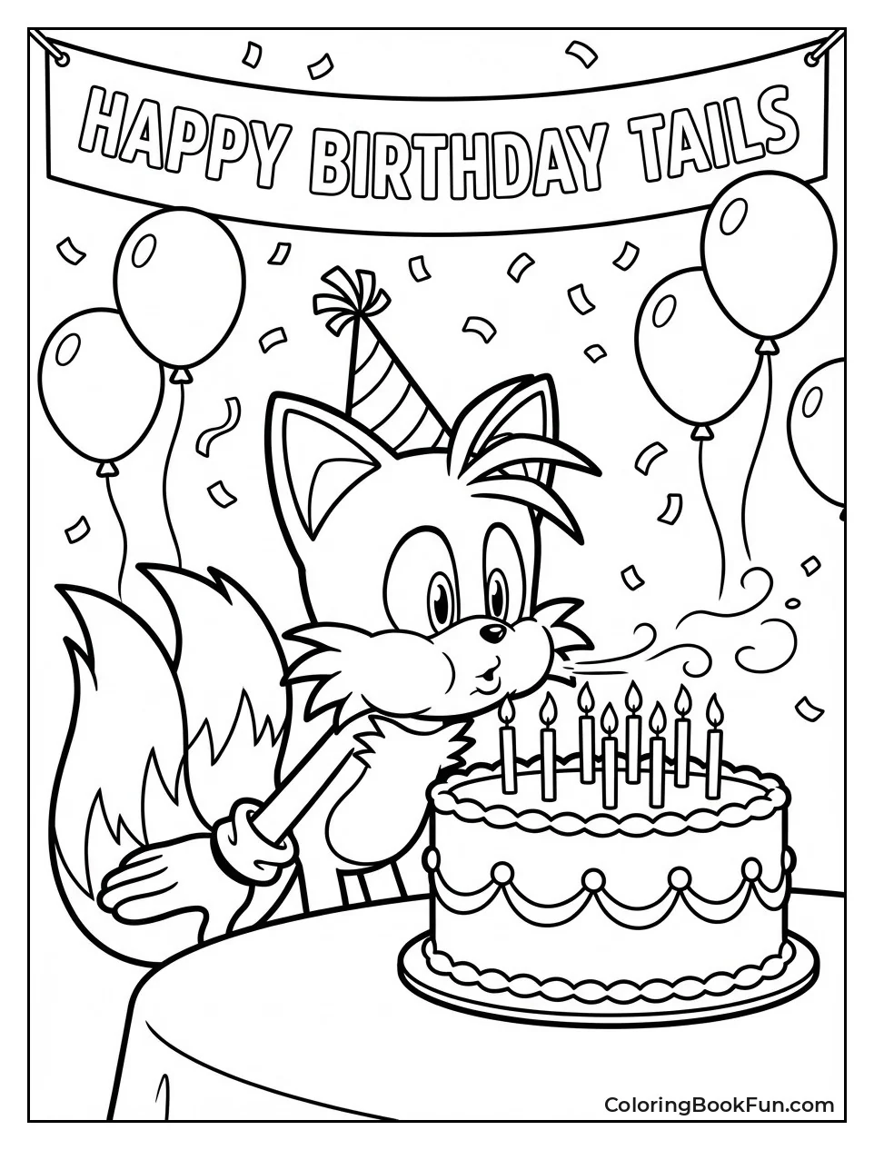 Tails Blows out Candles