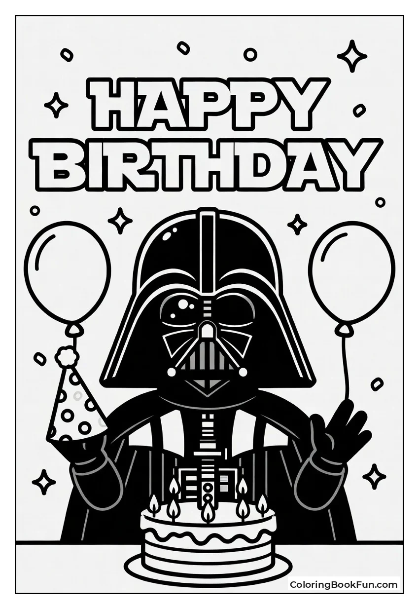 Vader Celebrates with Cake