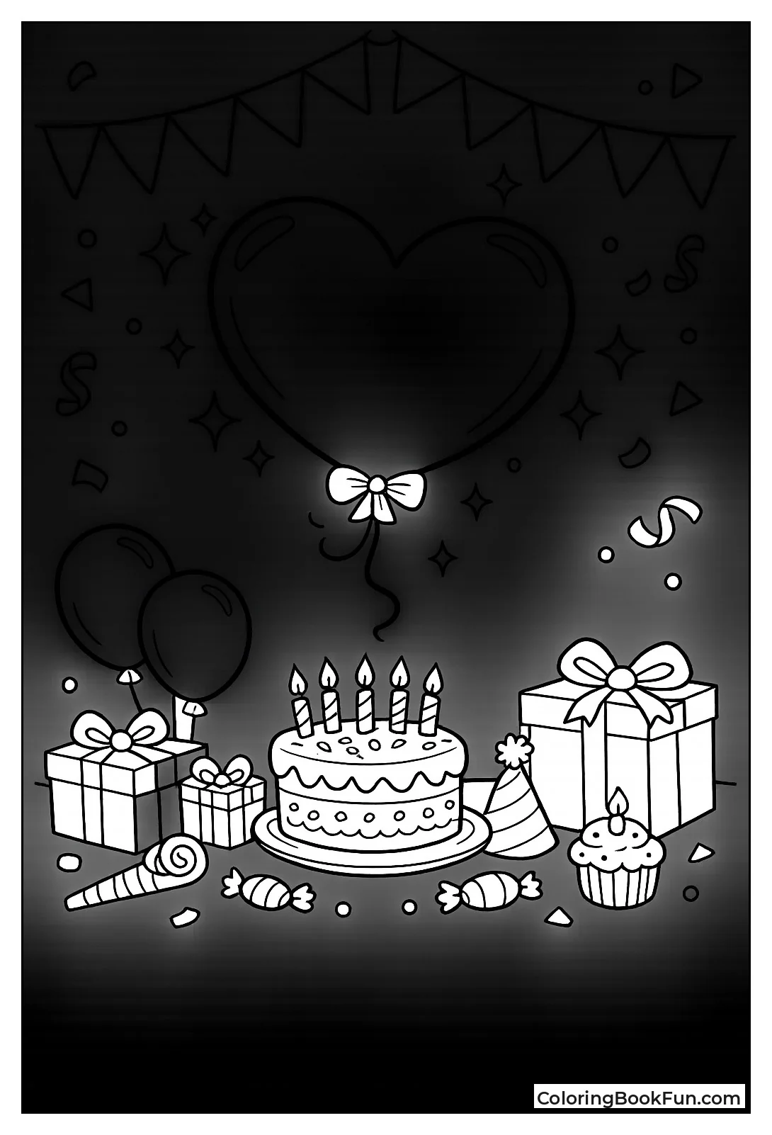 Heart Balloon Floats Up