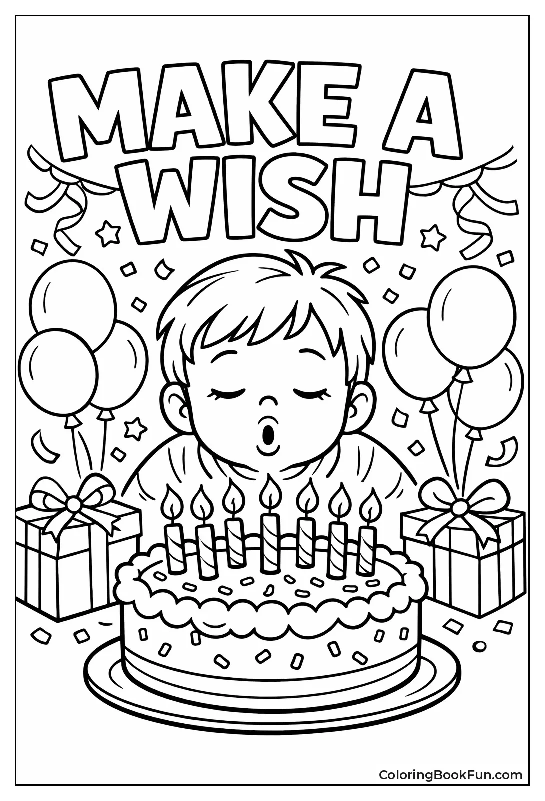 Child Makes Birthday Wish