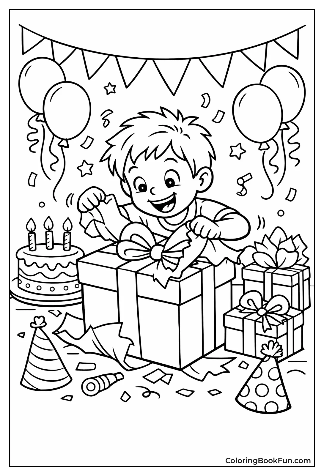 Child Opens Big Gift