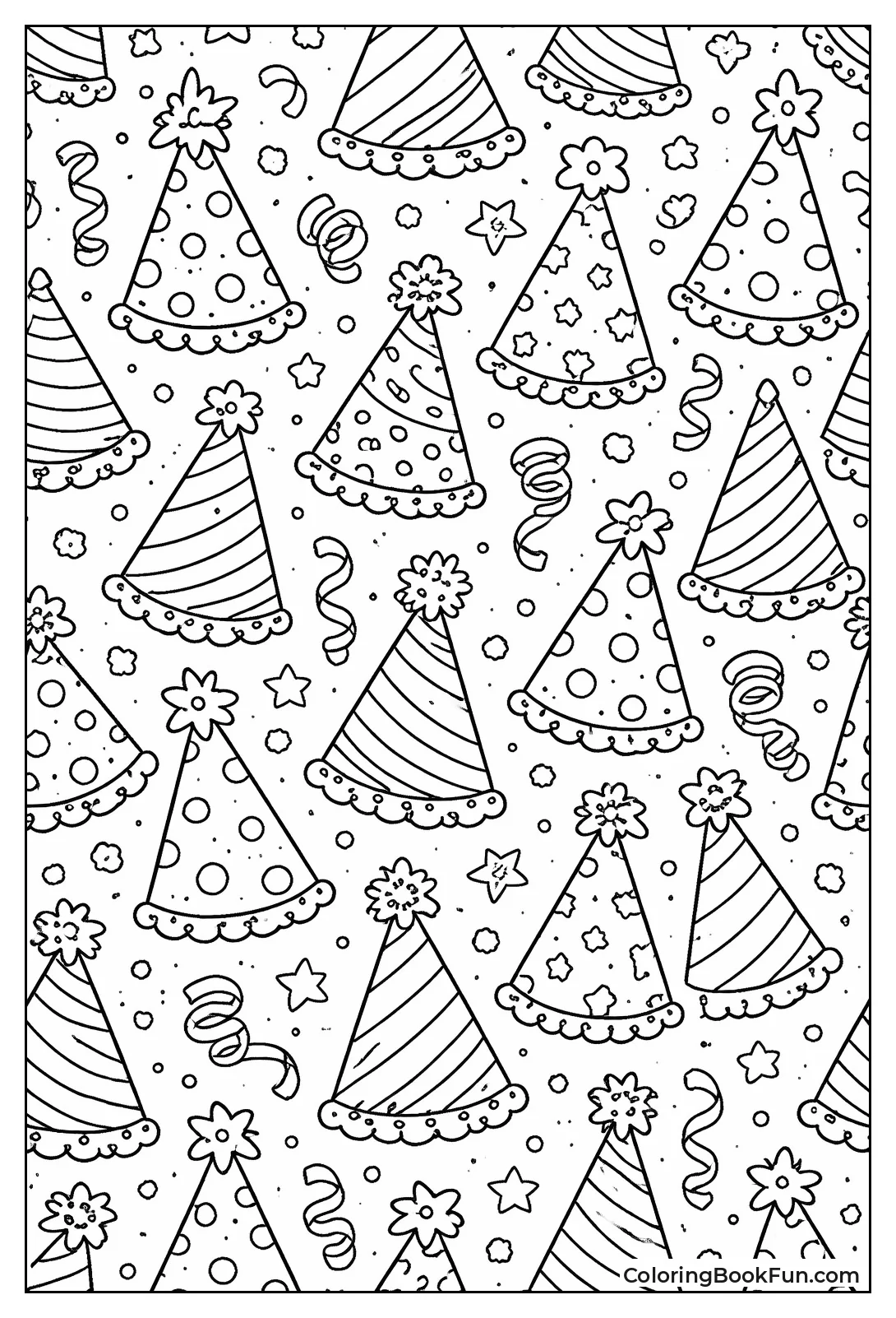 Pattern of Party Hats