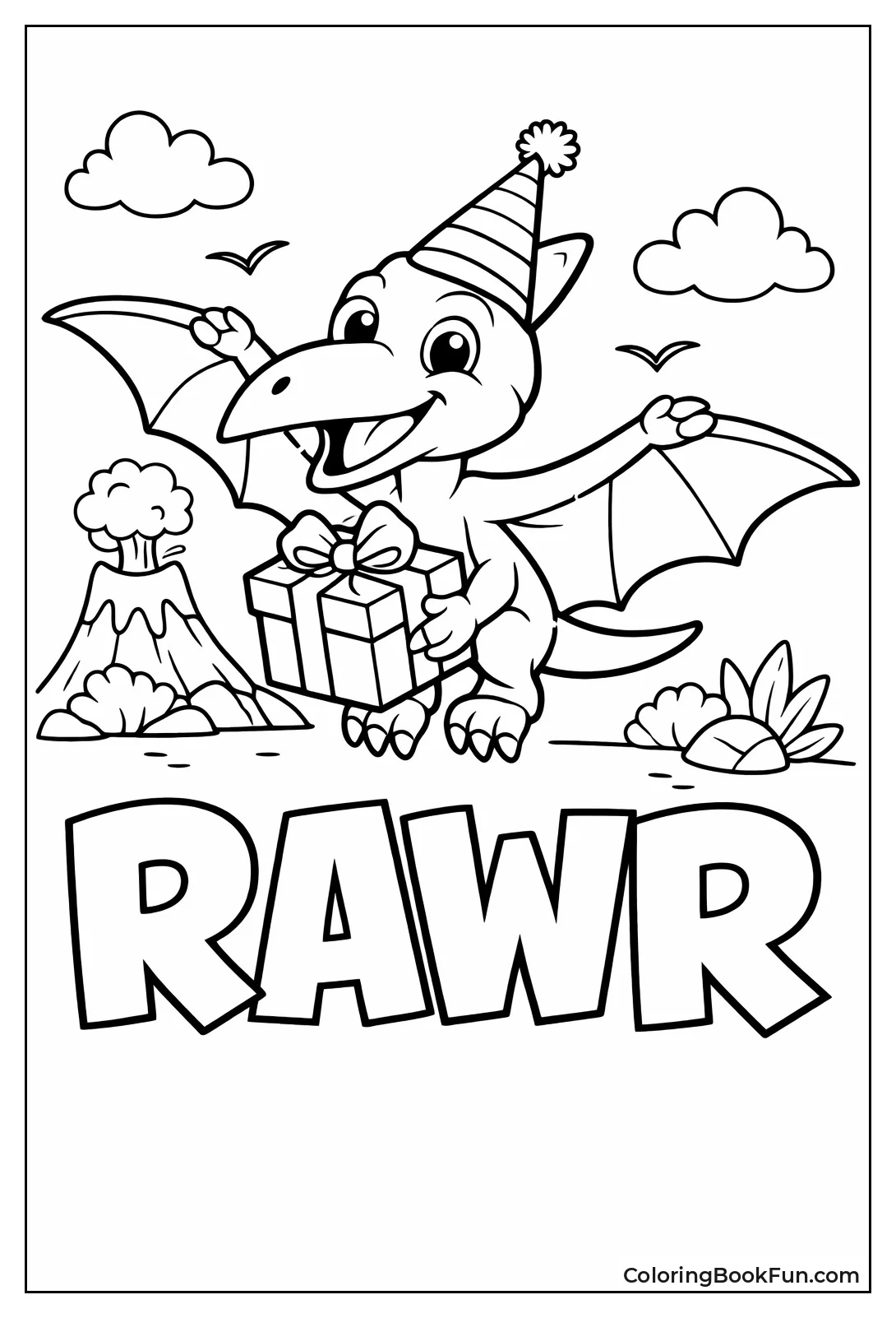 Pterodactyl at Birthday Party