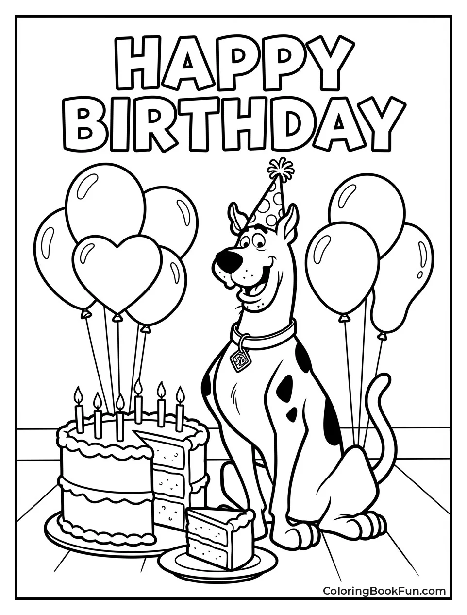 Scooby Celebrates with Birthday Cake