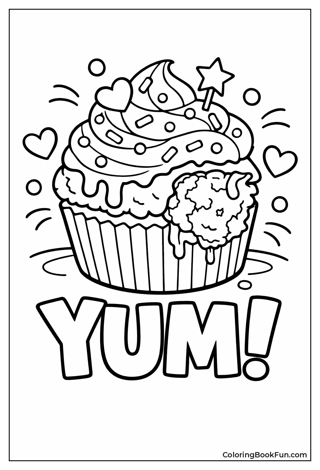 Bitten Cupcake with Frosting