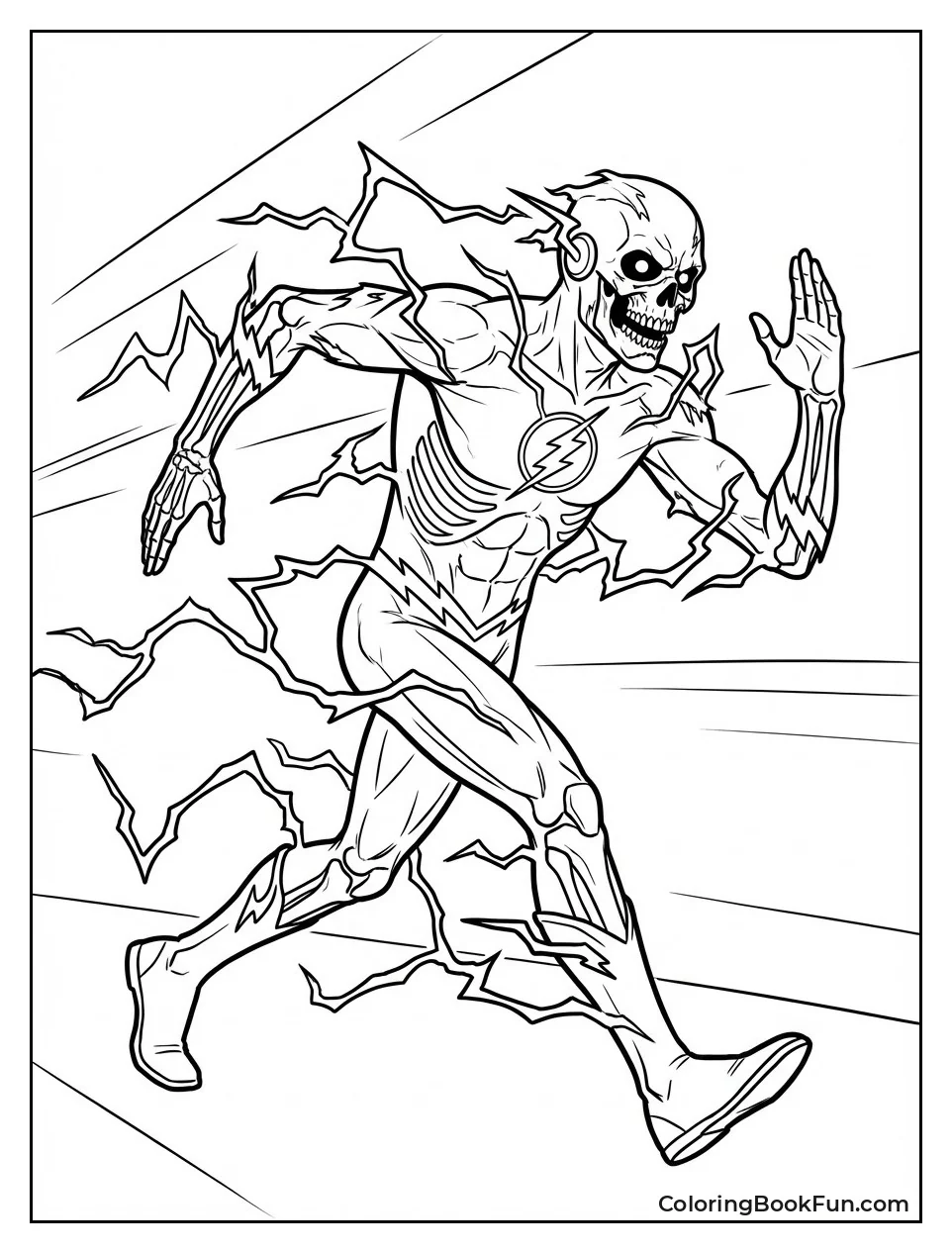 Black Flash Dashes with Dark Lightning