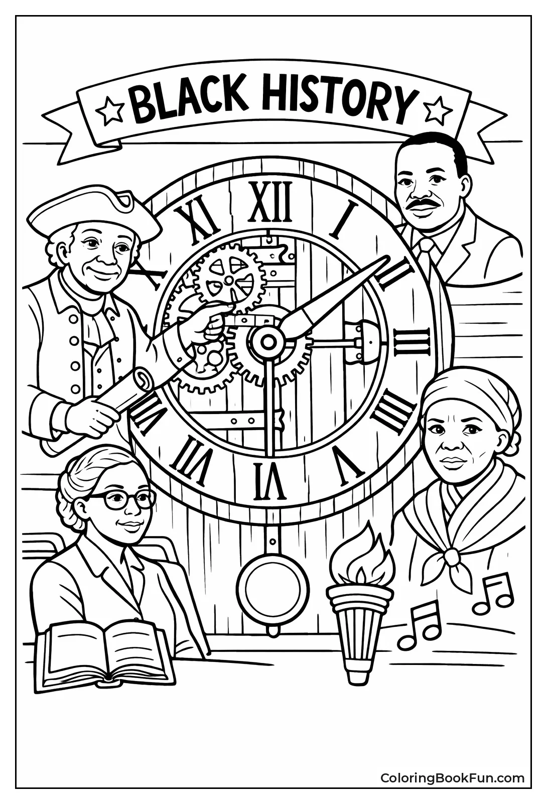 Banneker Builds Wooden Clock