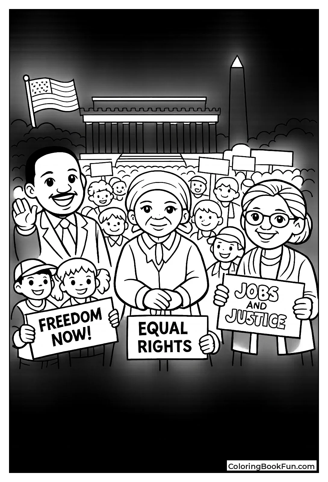 Civil Rights March Crowd