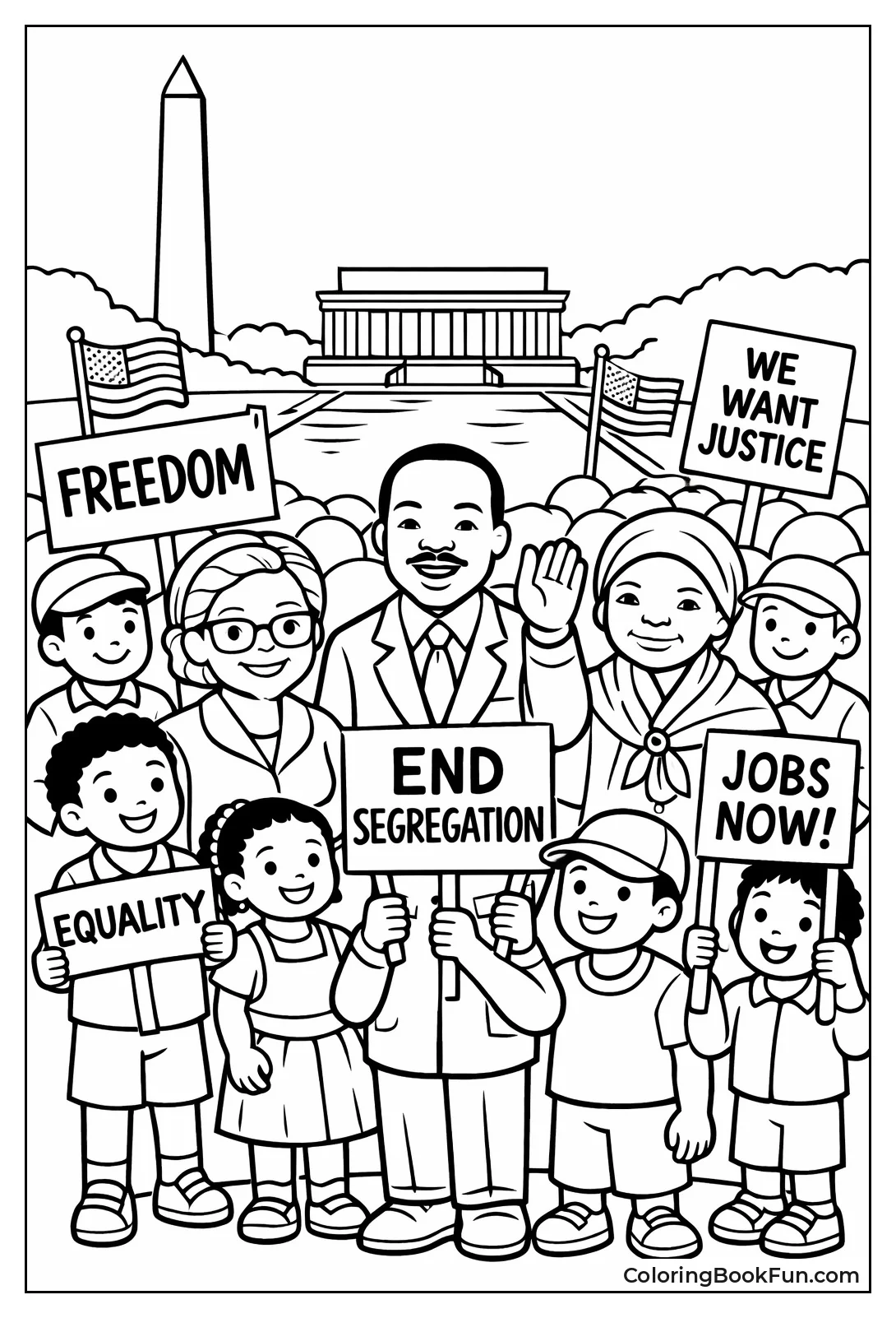 Civil Rights March Crowd