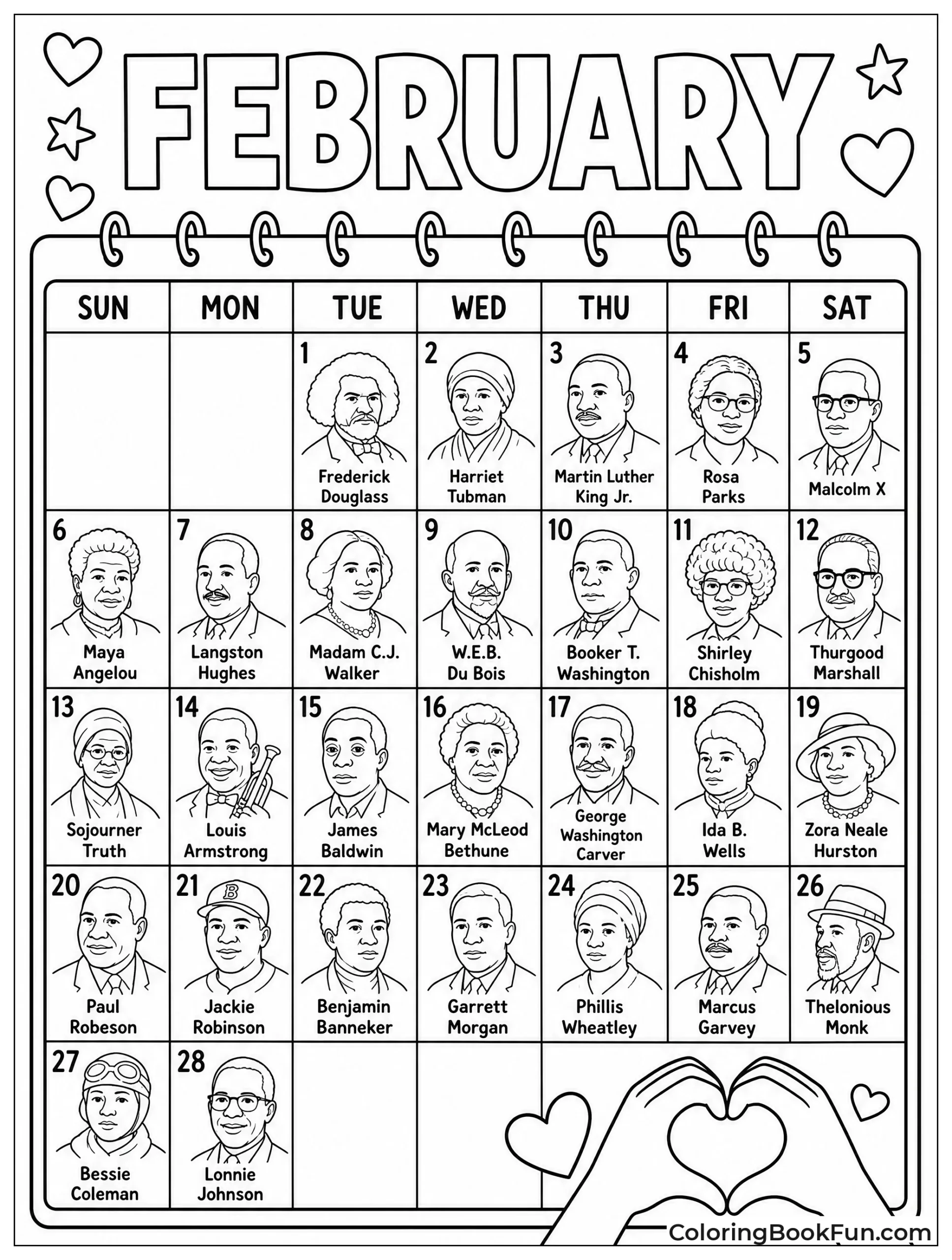February History Calendar