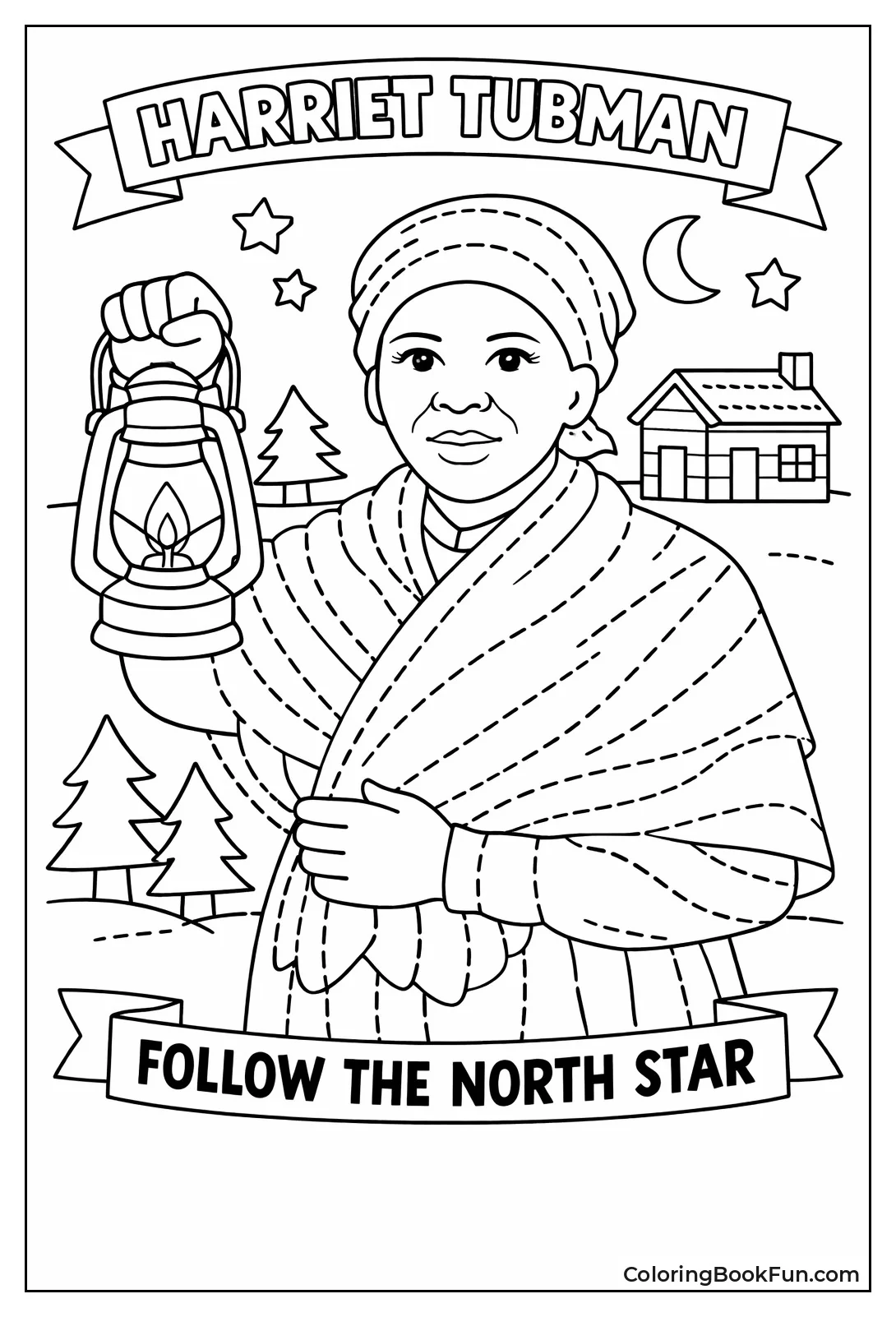 Harriet Tubman Holds Bright Lantern
