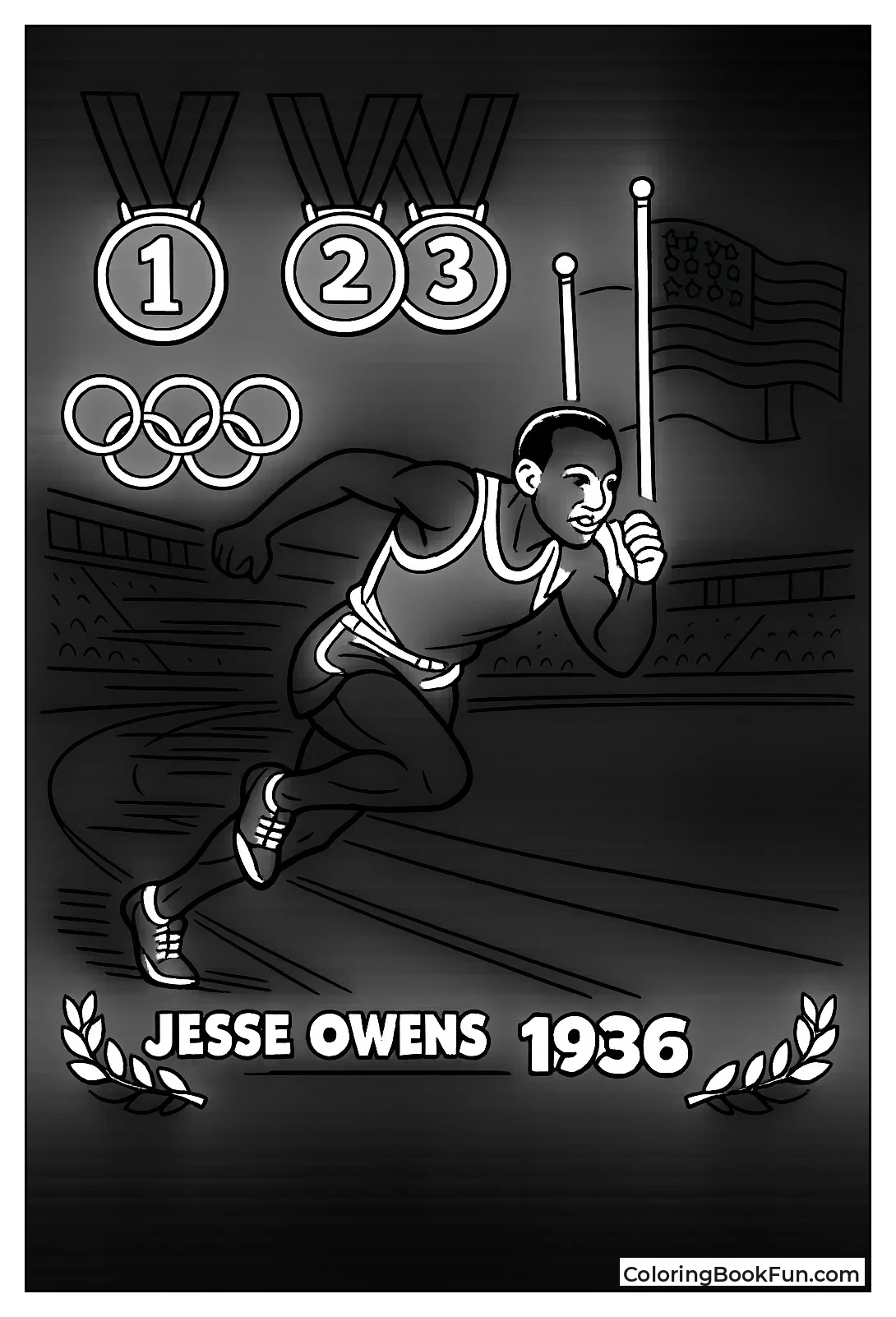 Jesse Owens Sprints Fast