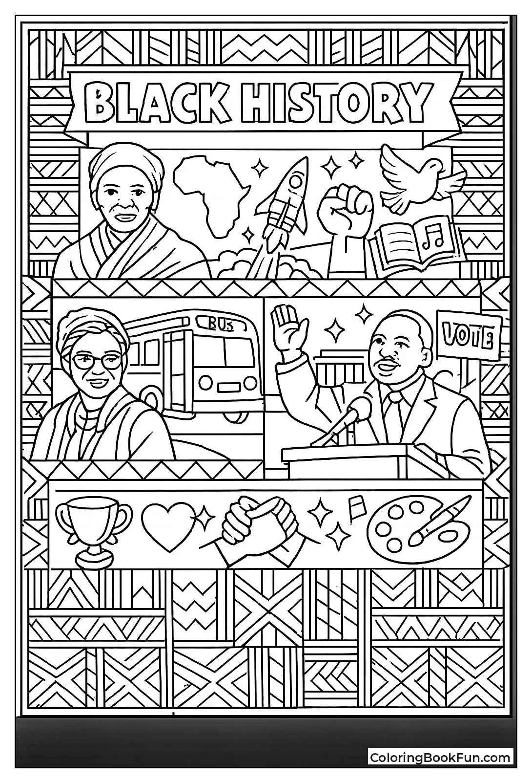 Kente Cloth Geometric Patterns