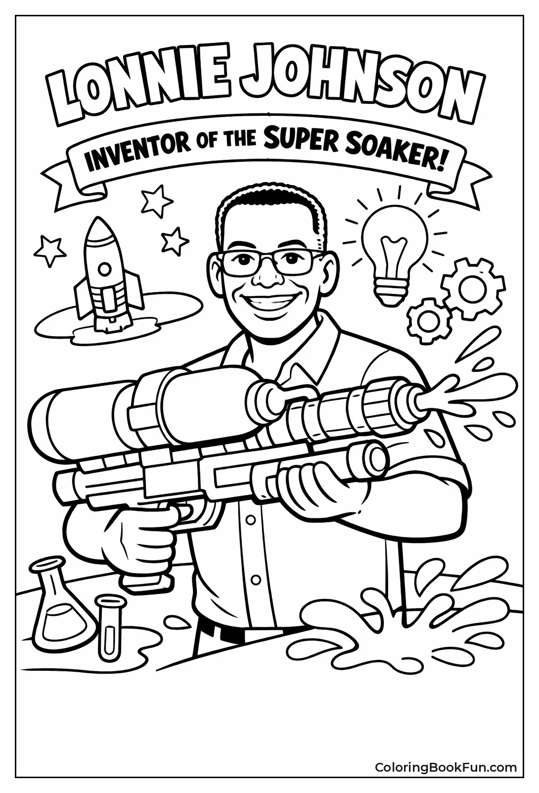 Lonnie Holds Super Soaker