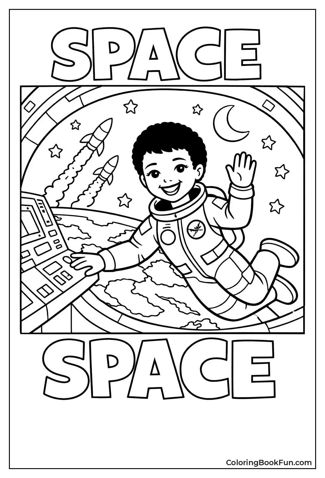 Mae Jemison Floats in Spaceship