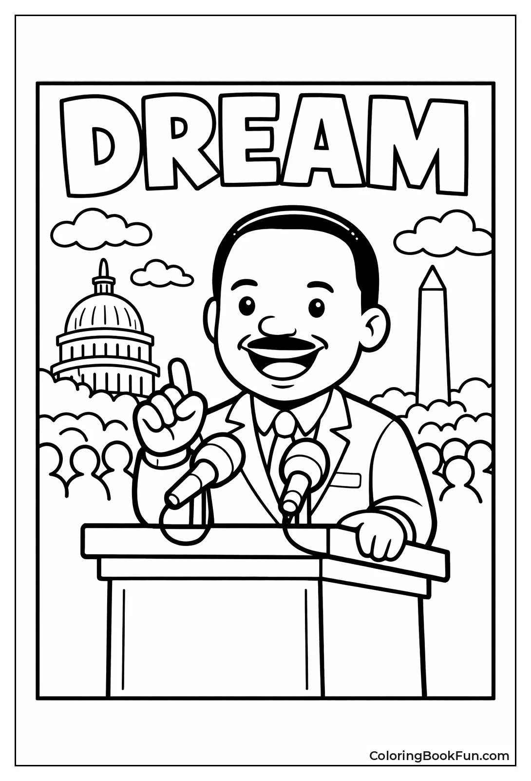 Martin Luther King Gives Dream Speech