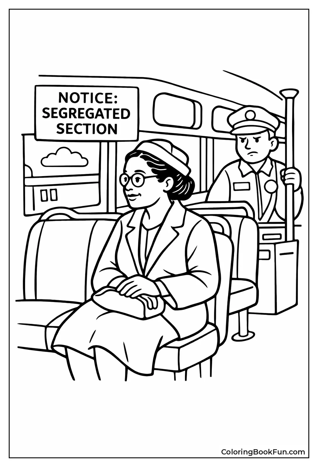 Rosa Parks Refuses on Bus