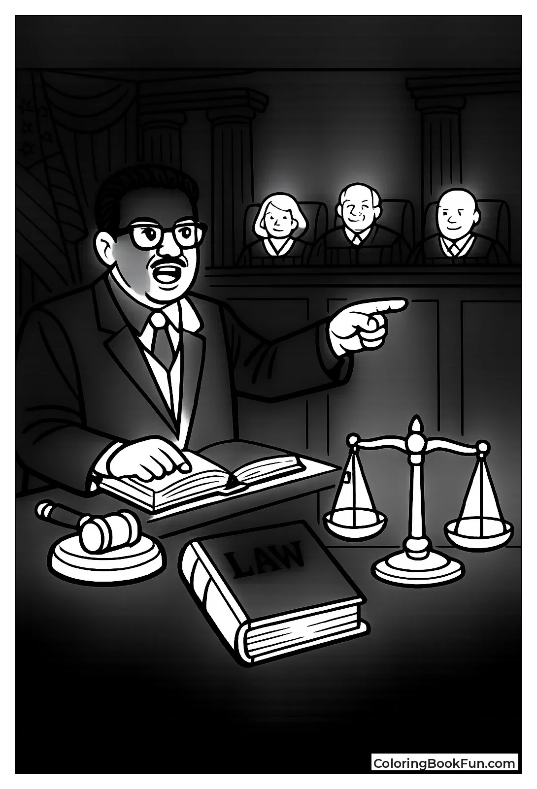 Thurgood Marshall Argues Case