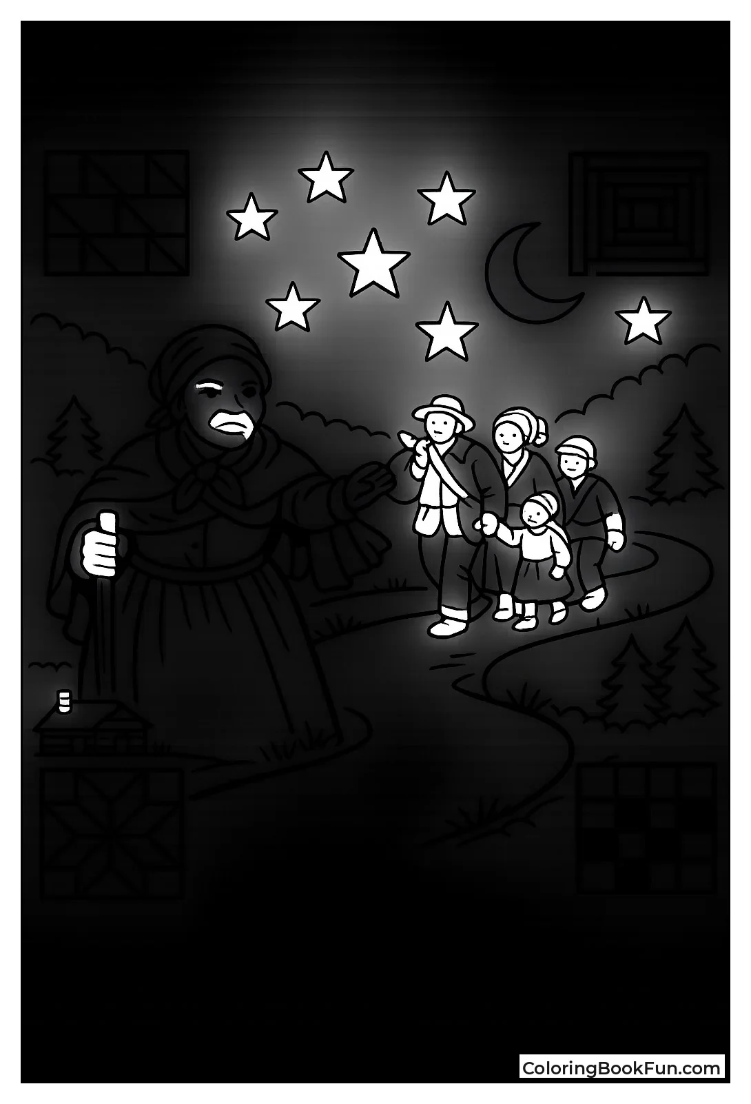 Harriet Leads Underground Railroad Path