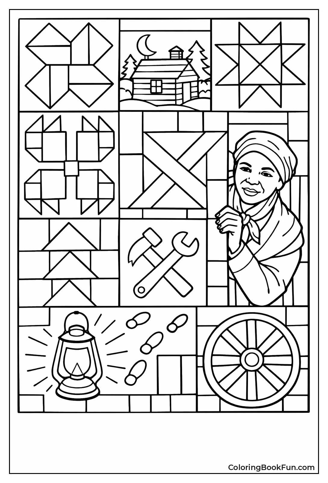 Quilt Hides Railroad Codes