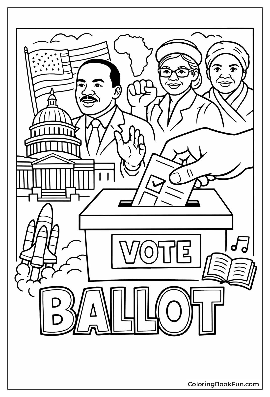 Voting Rights Ballot Box