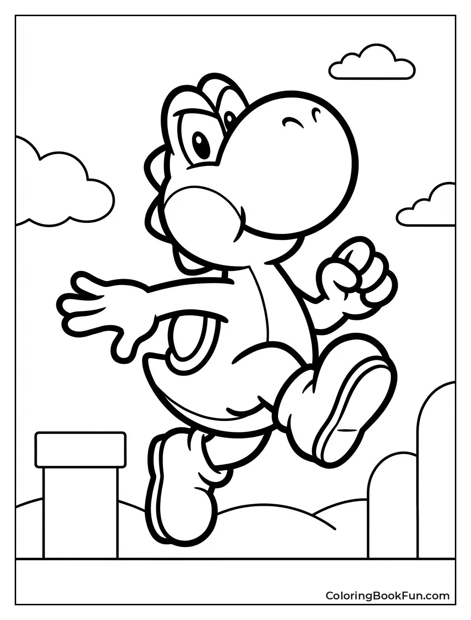 Cool Black Yoshi Pose