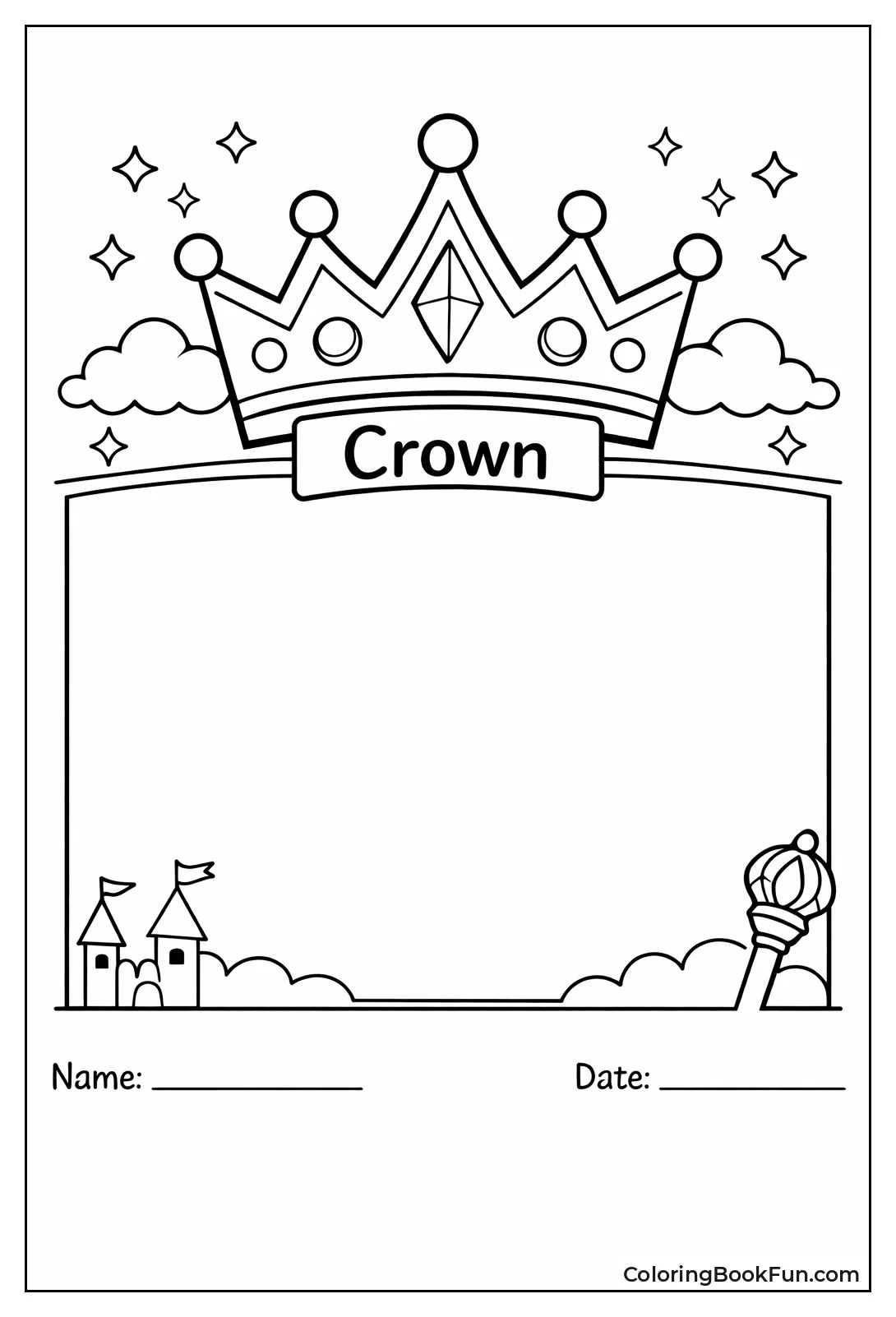 Blank Labeled Name Crown