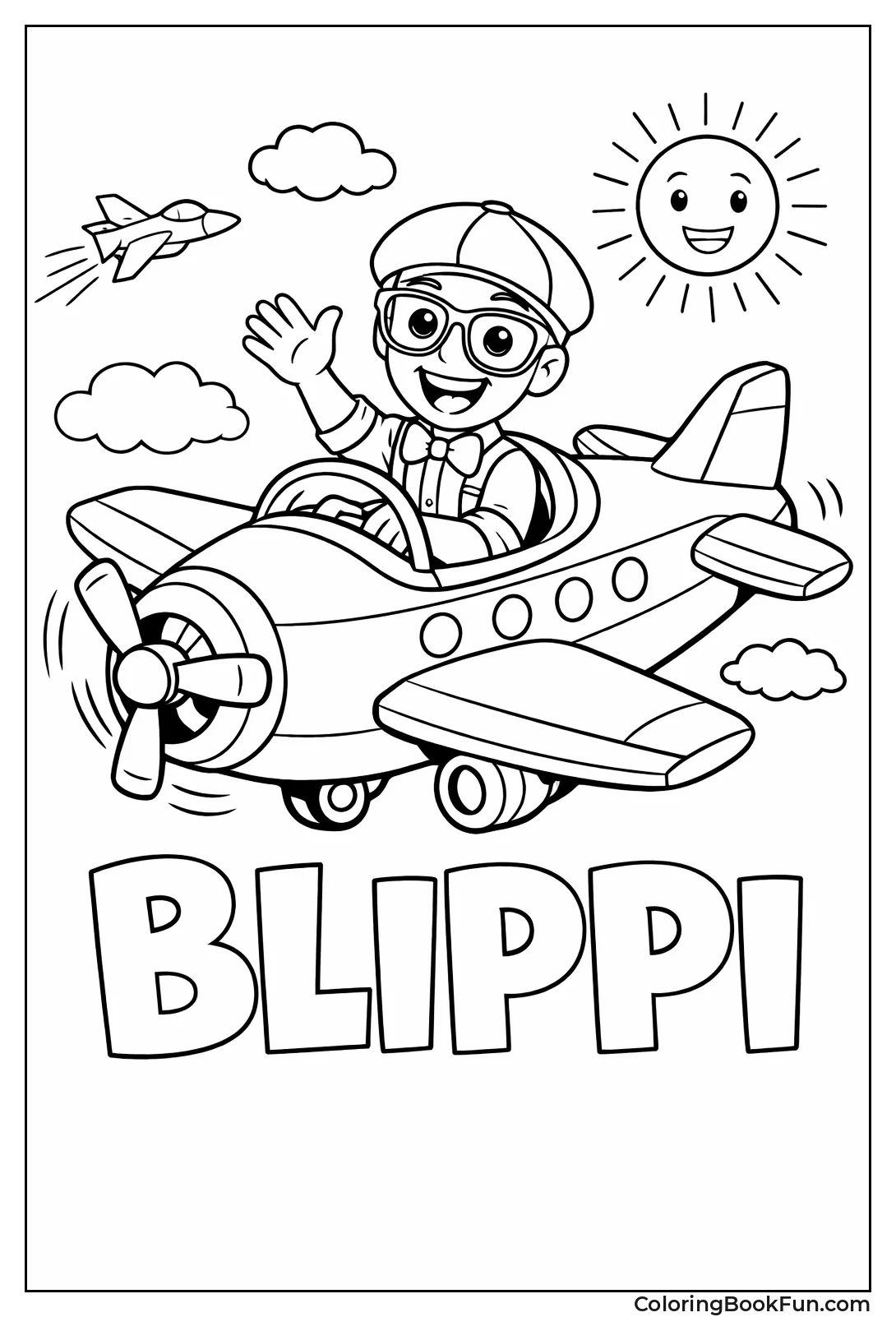 Blippi Flies Fun Airplane Adventure