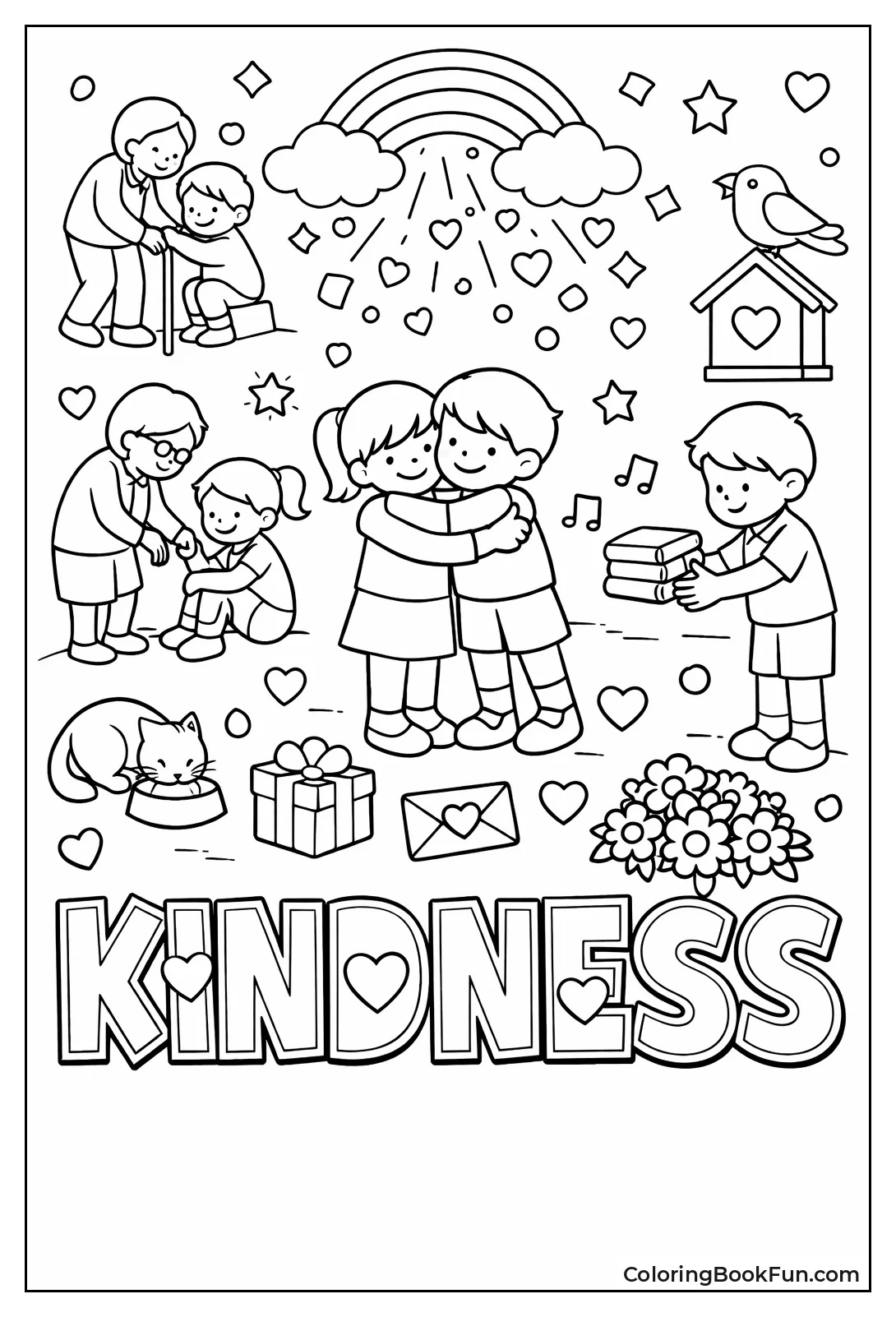 Block Letters Kindness