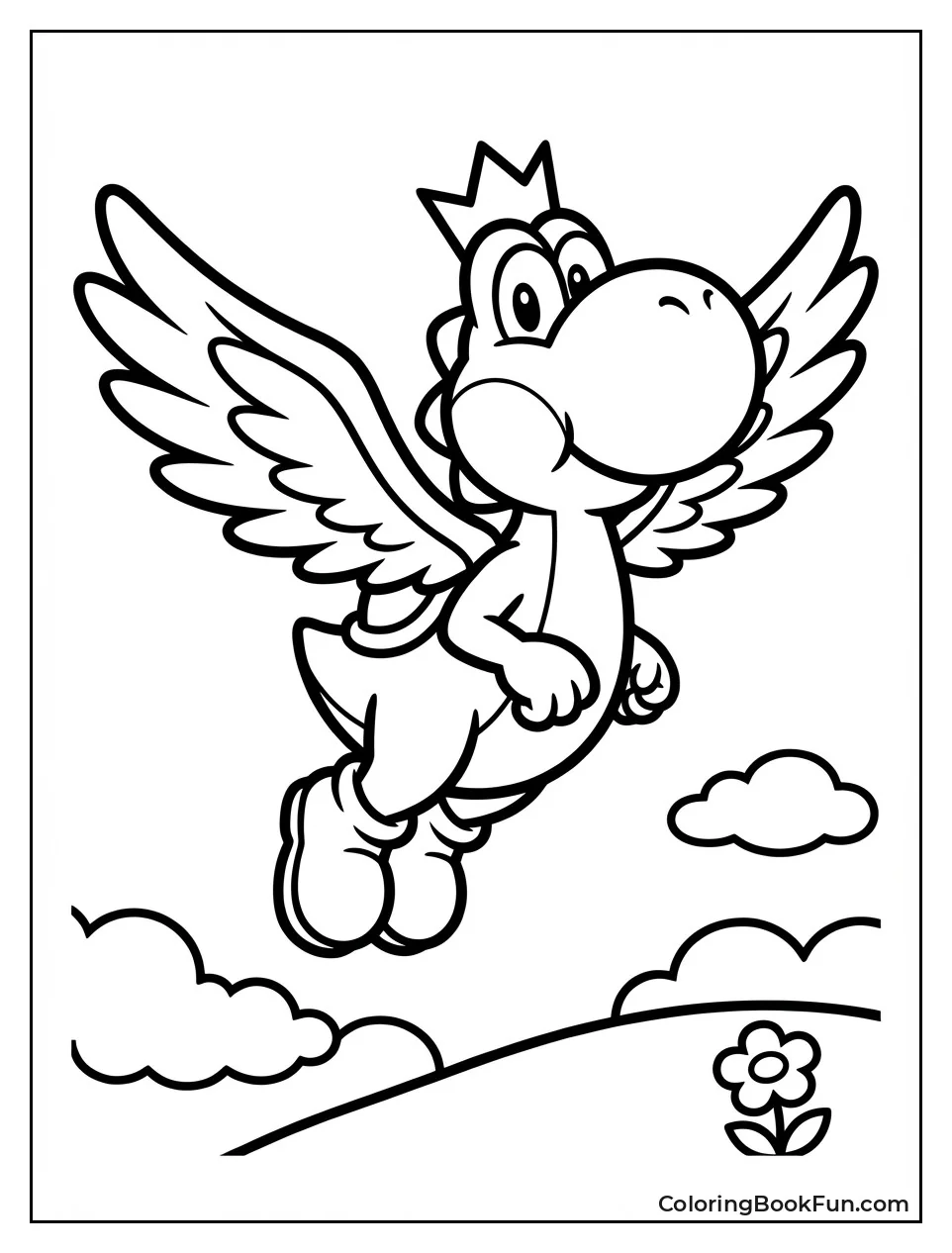 Blue Yoshi Fluttering Jump