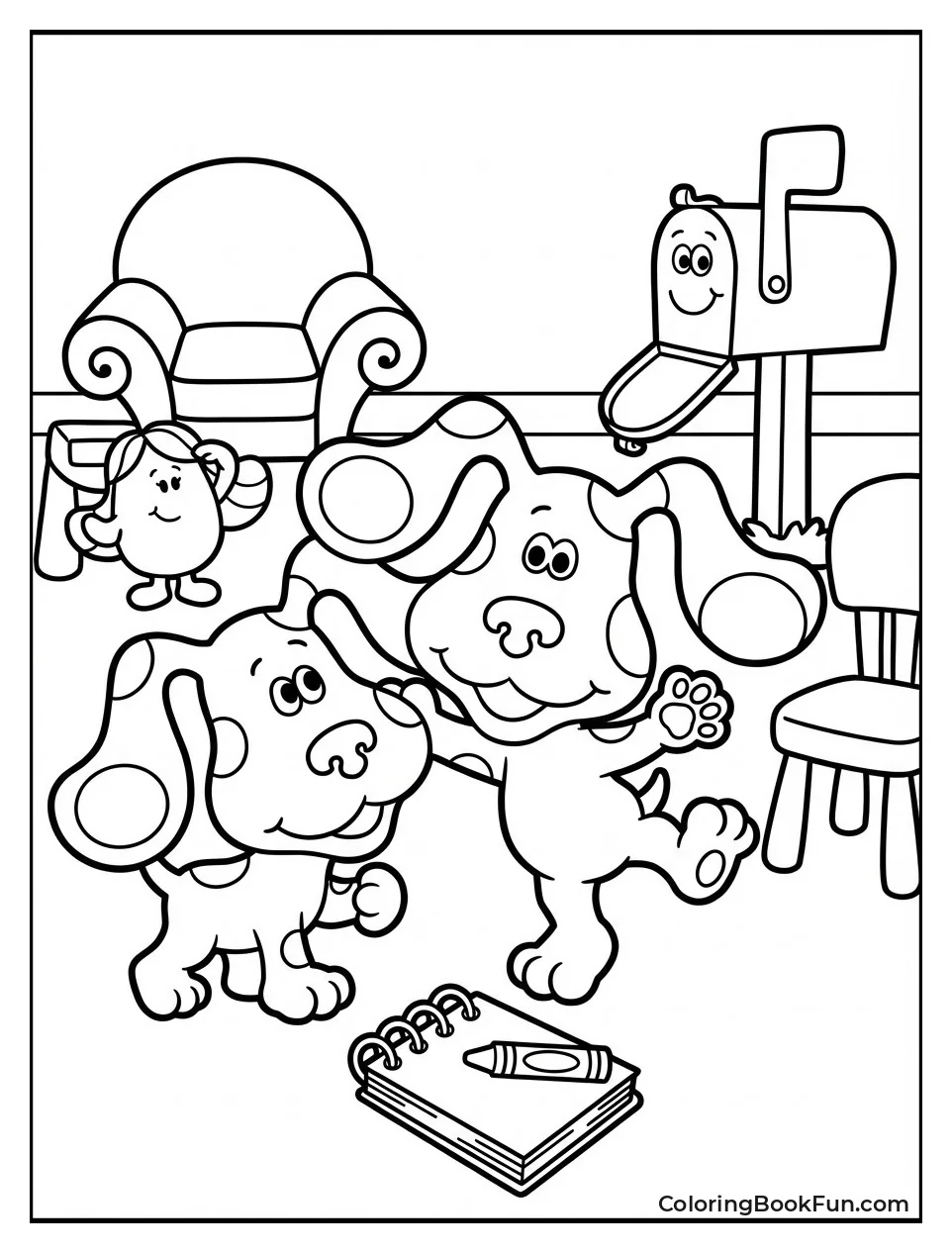 Blue and Friends Find Clues