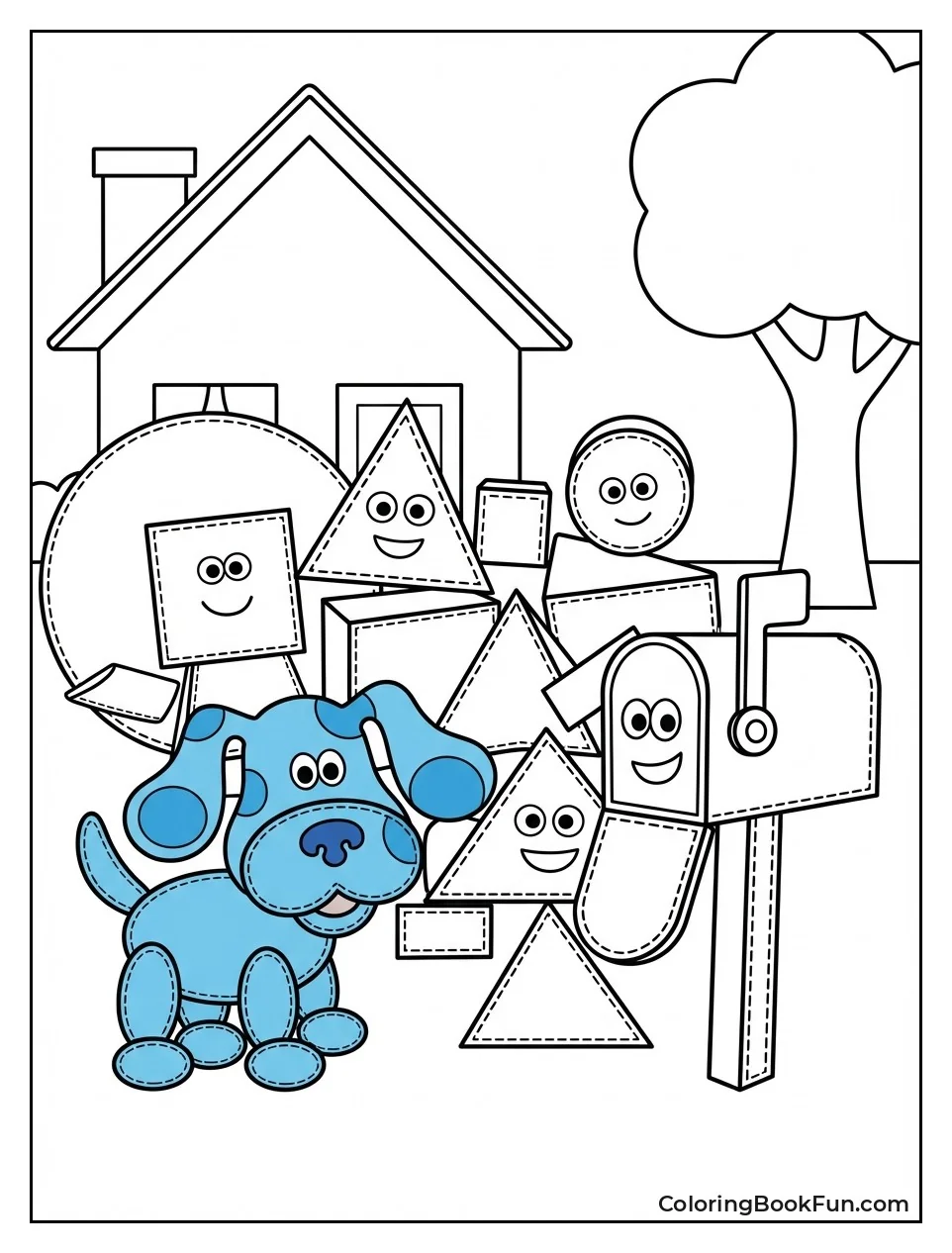 Felt Friends from Geometric Shapes