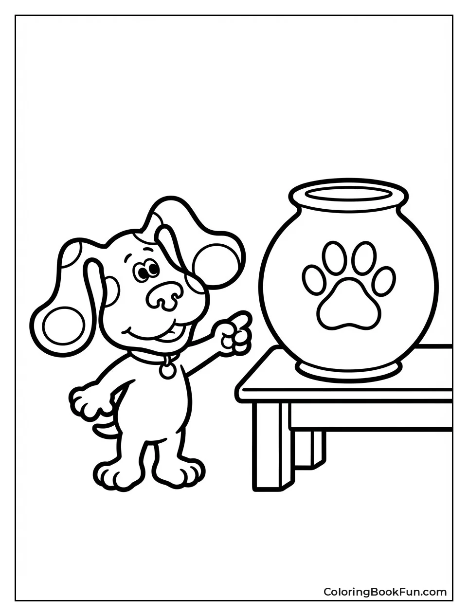 Blue Points to Paw Print