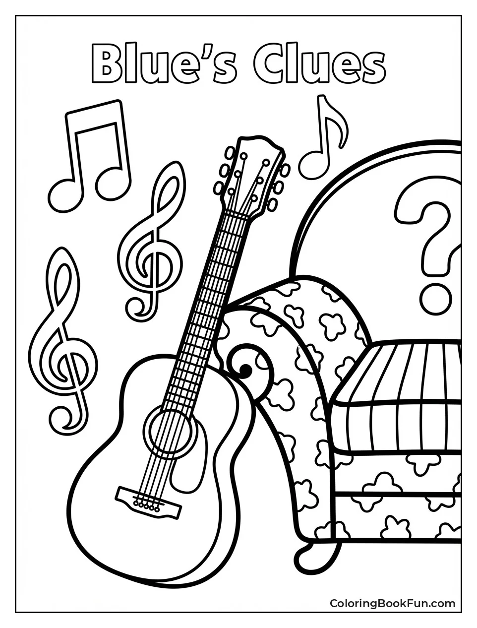 Josh's Guitar Leans on Chair