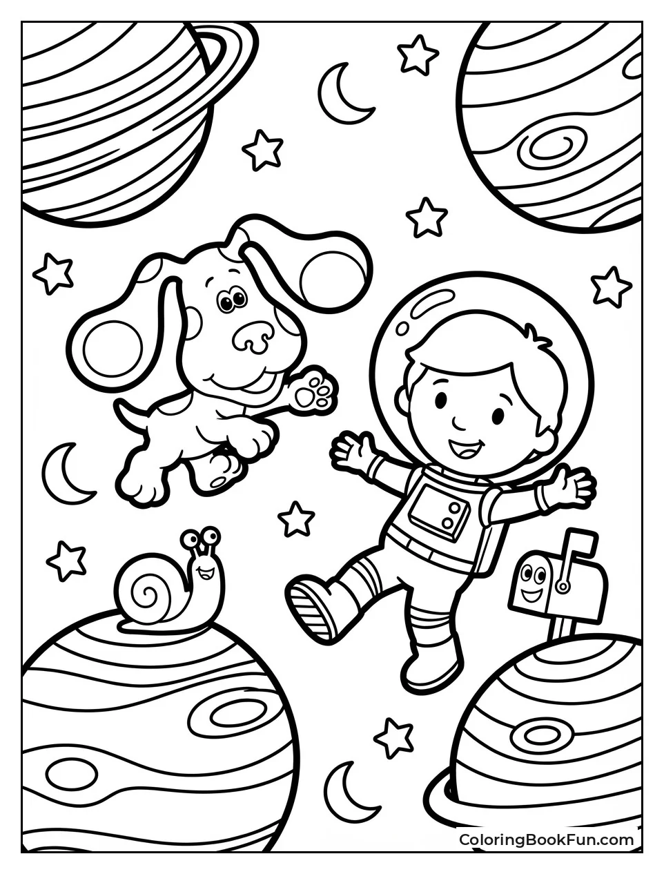 Blue Floats in Space with Friends