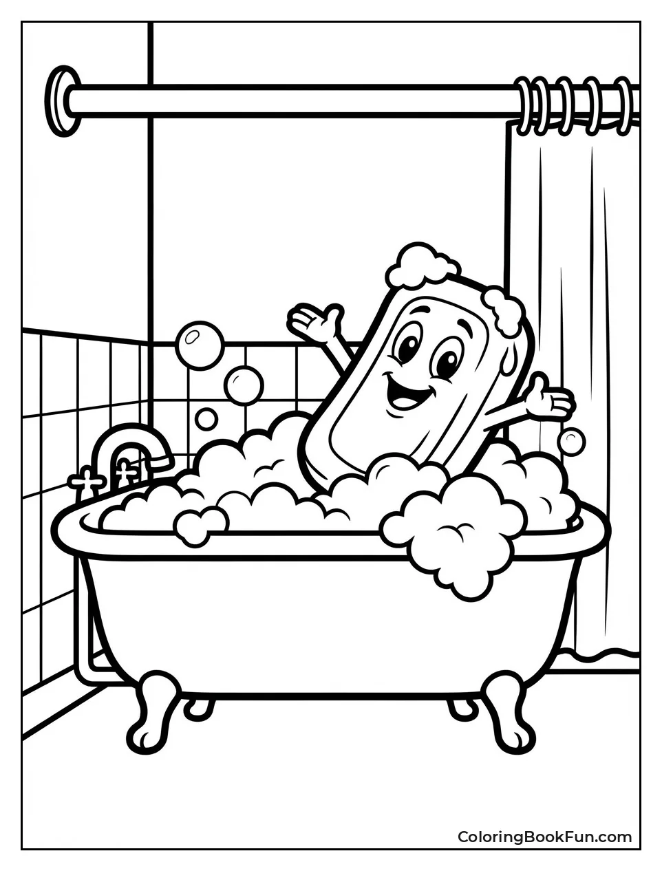 Slippery Soap Slides in Bubbles