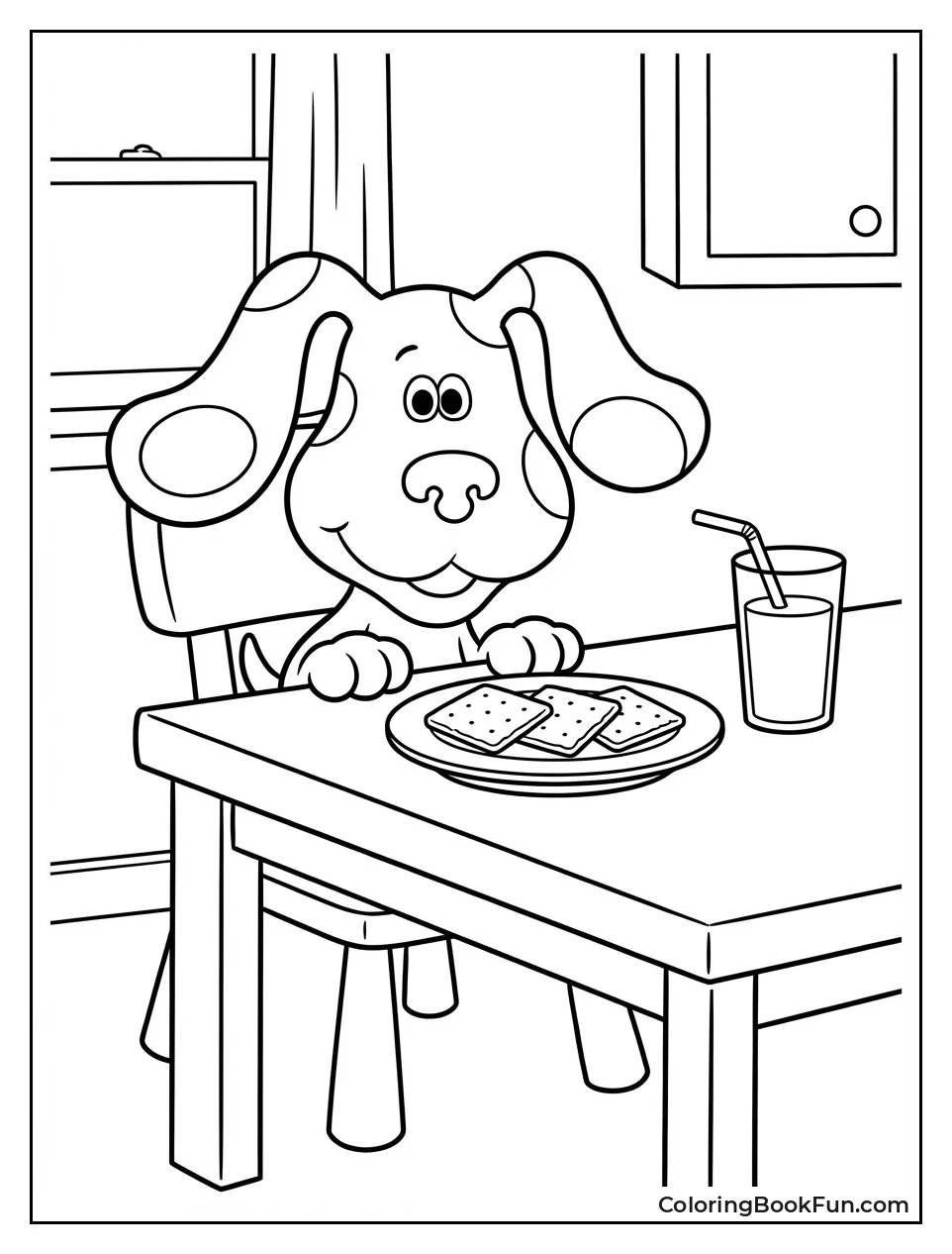 Blue Eats Graham Crackers