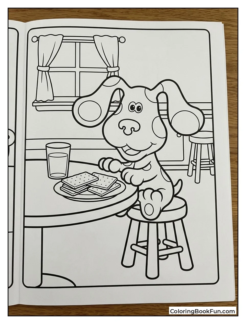 Blue Eats Graham Crackers