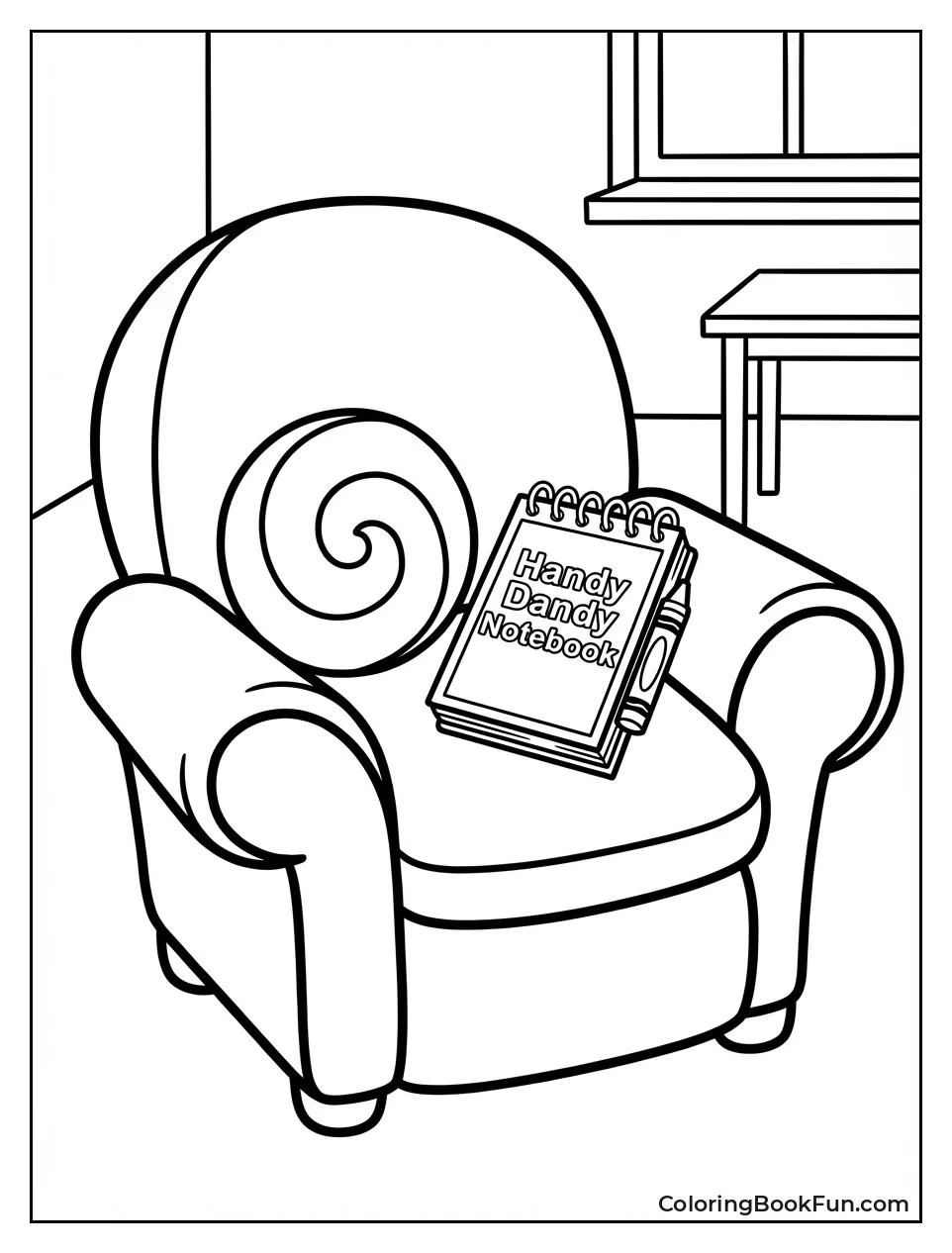 Thinking Chair Holds Notebook