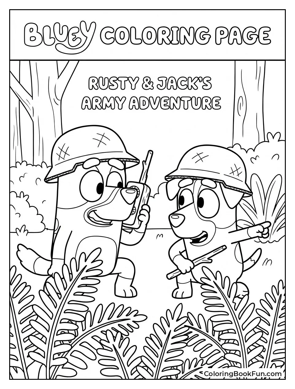 Rusty Hiding in Army Game