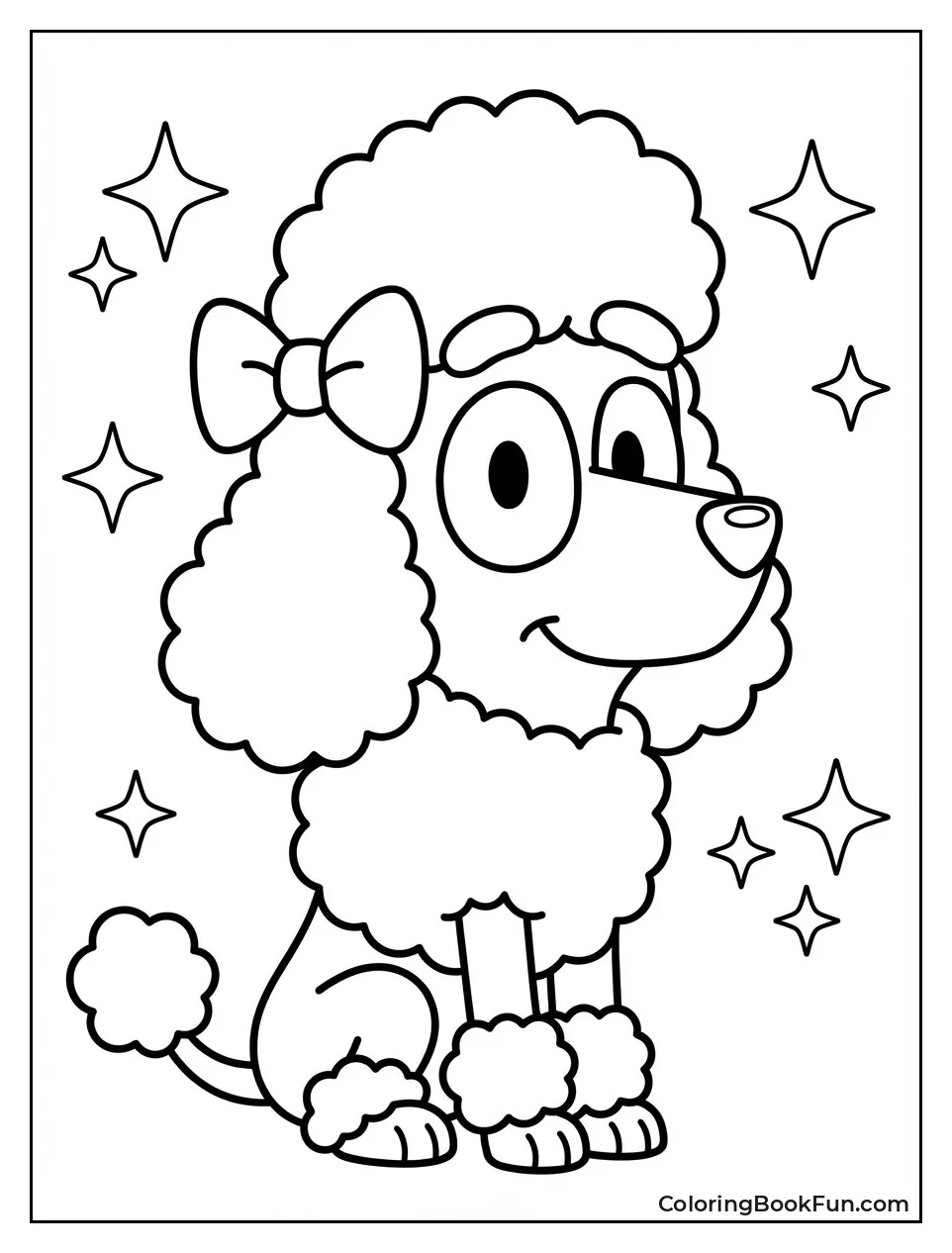 Coco Sitting with Pretty Bow