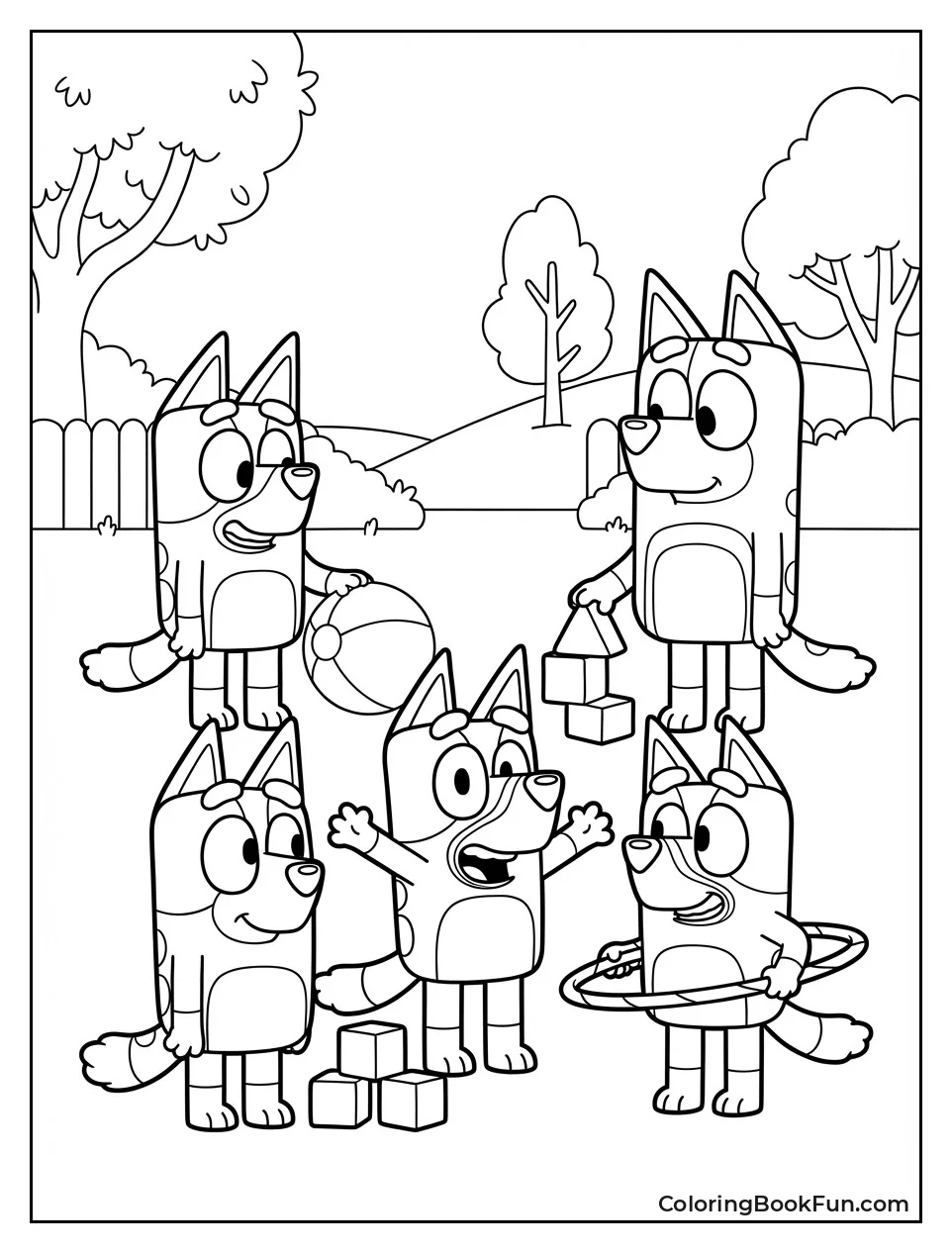 Bluey with Kindy Friends