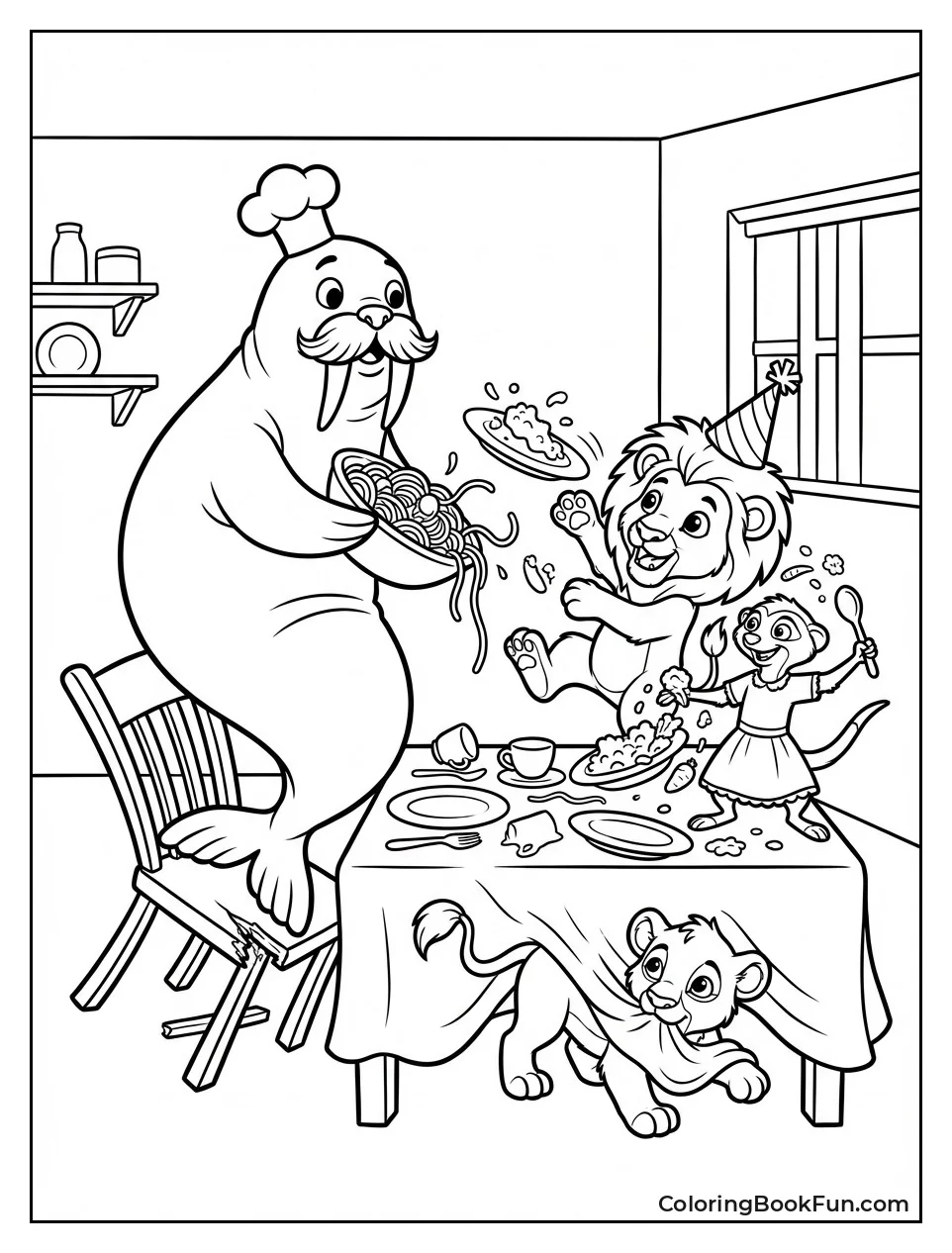 Family as Asparagus Animals