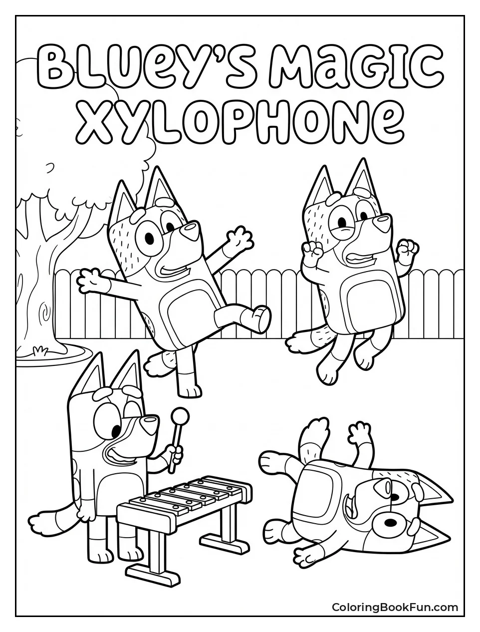 Bluey Playing Magic Xylophone