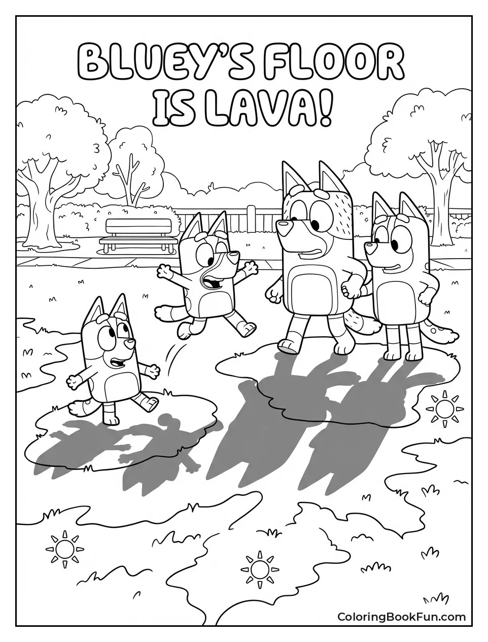 Kids Jumping Shadow Patches