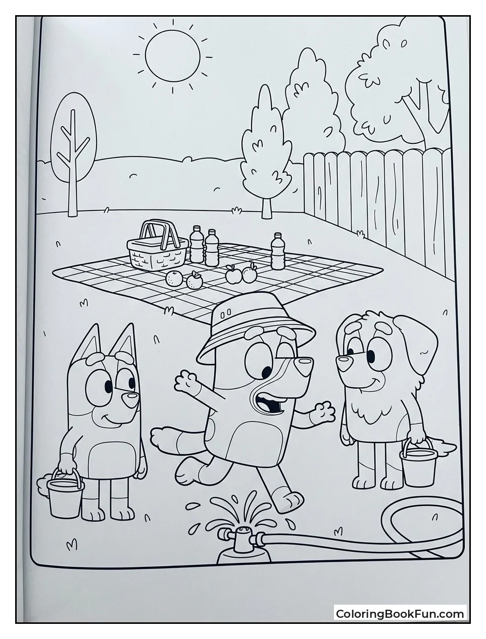 Bluey Splashing Summer Water