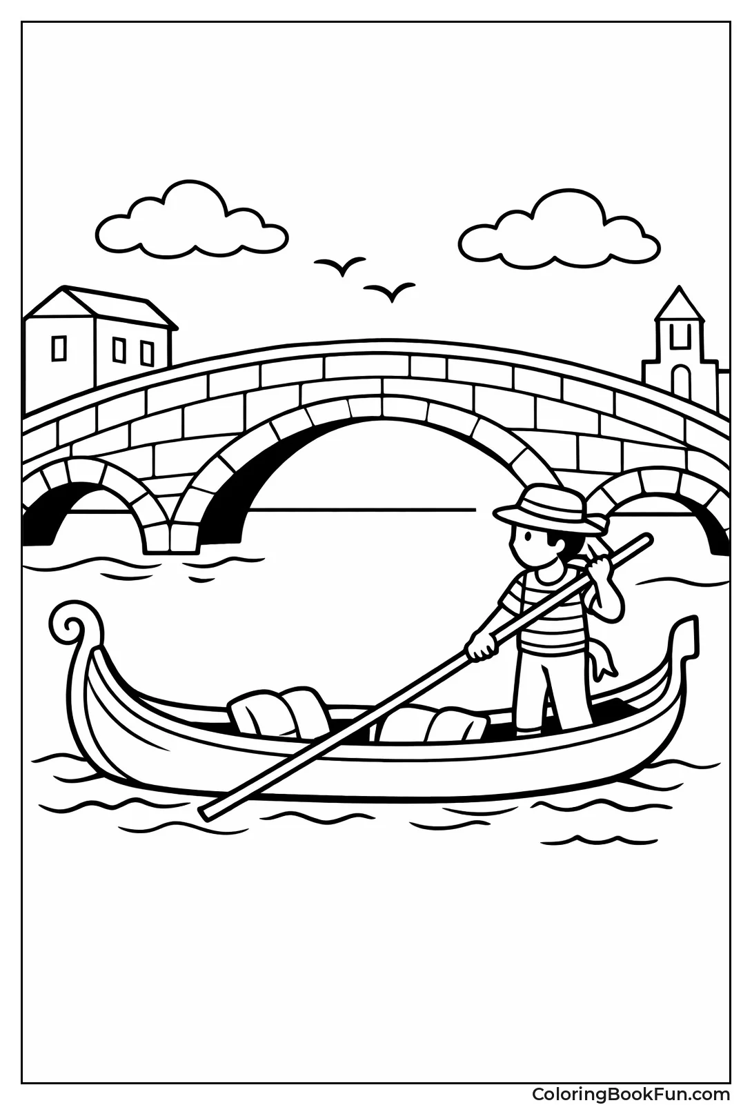 Gondola near Venice Bridge