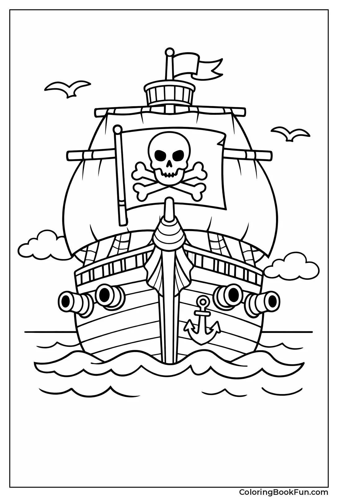 Pirate Ship Facing Forward