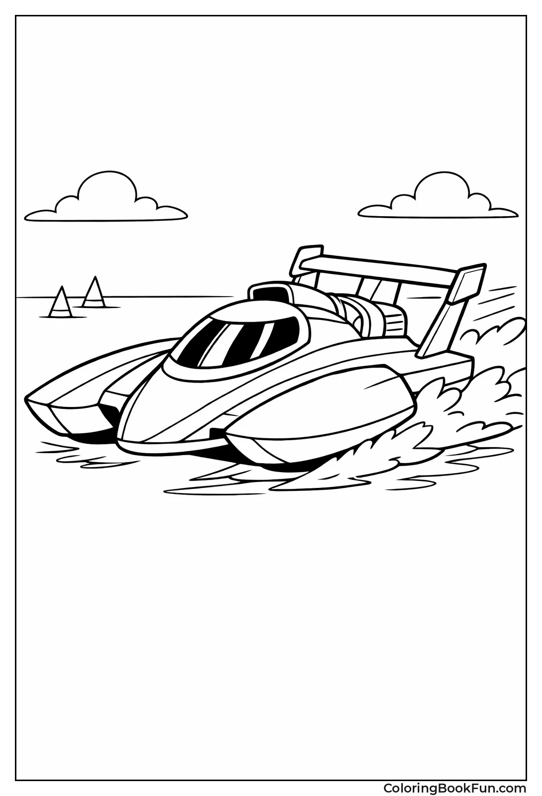 Hydroplane Racing on Water