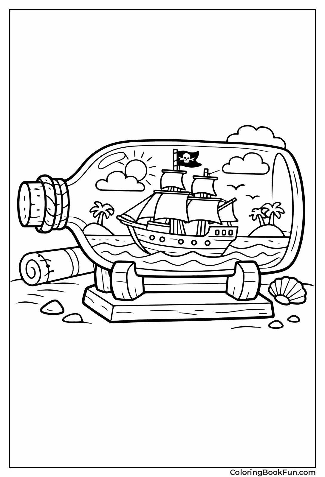 Ship Inside Glass Bottle